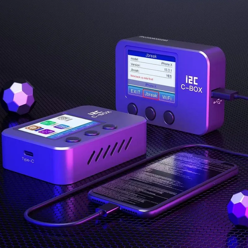 

MasterXu i2c C-BOX for Automatic Jailbreak A8 A11 Device Check Bluetooth Wifi SN Number Data AS JC J-BOX