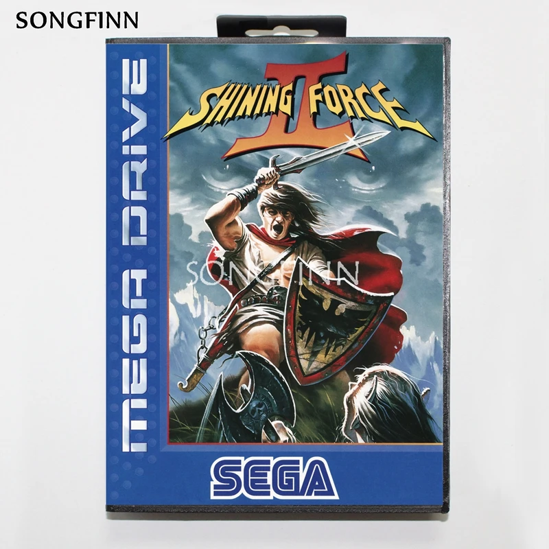 Карта памяти MD 16 бит с коробкой для Sega Mega Drive Genesis Megadrive - Shining Force 2 II | Электроника
