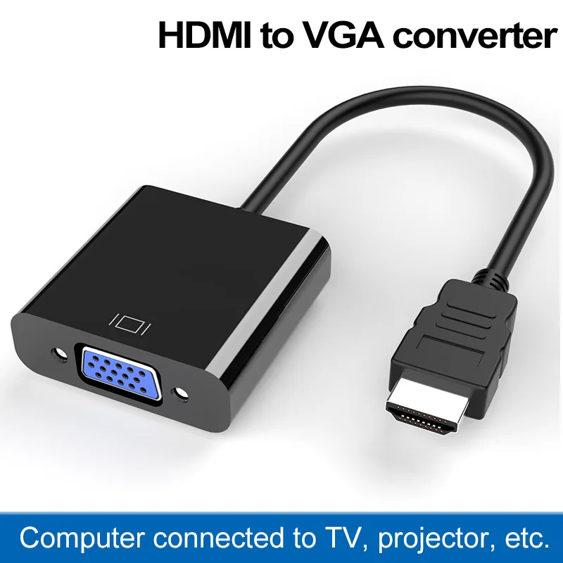 Felkin HDMI совместимый с VGA адаптер кабель 1080P видео преобразователь цифровой в