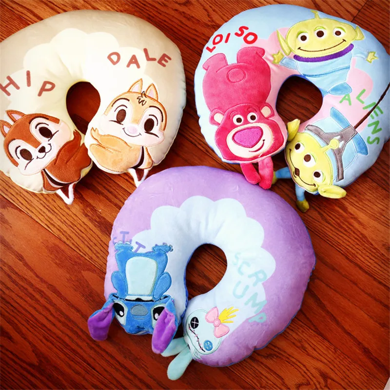 Disney Chip 'n'dale Lotso Winnie the Pooh Stitch U образная подушка плюшевая для сна в стиле аниме