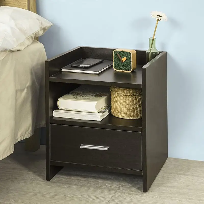 Nordic Nightstands Bed Side Table Magazine Cabinet Storage Organizer Bedside Drawer Night Stands for Bedroom Furniture HWC | Мебель