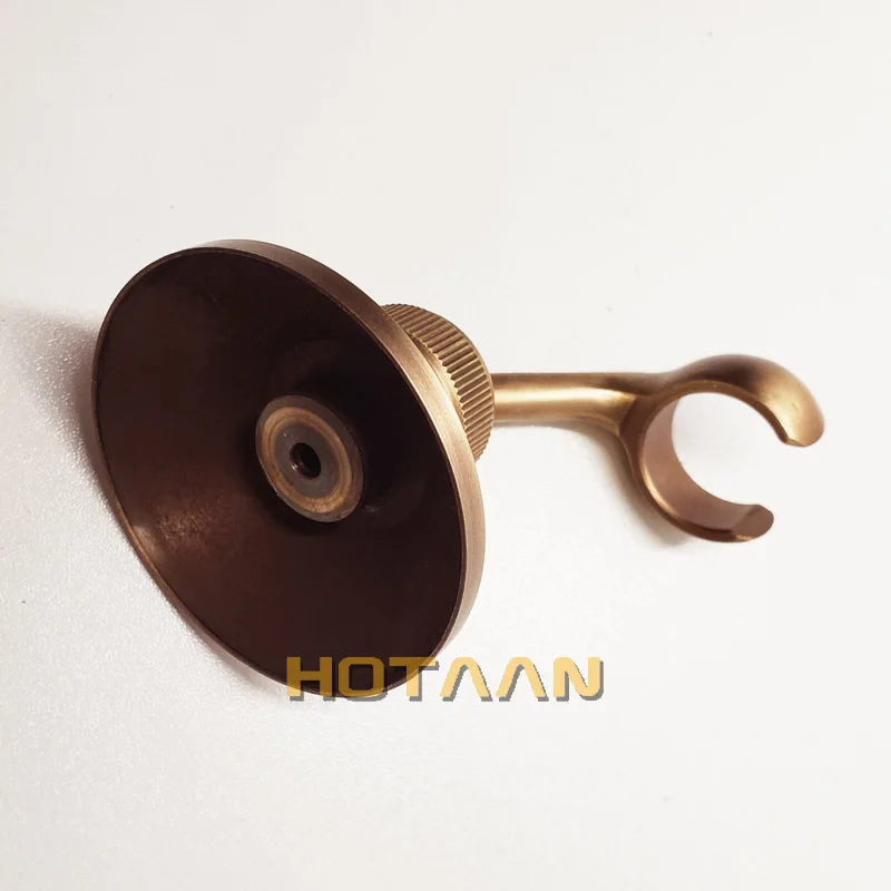 solid brass made antique brass wall mounted hand shower holder hook pedestal bracket in wall shower accessories bathroom fitting free global shipping