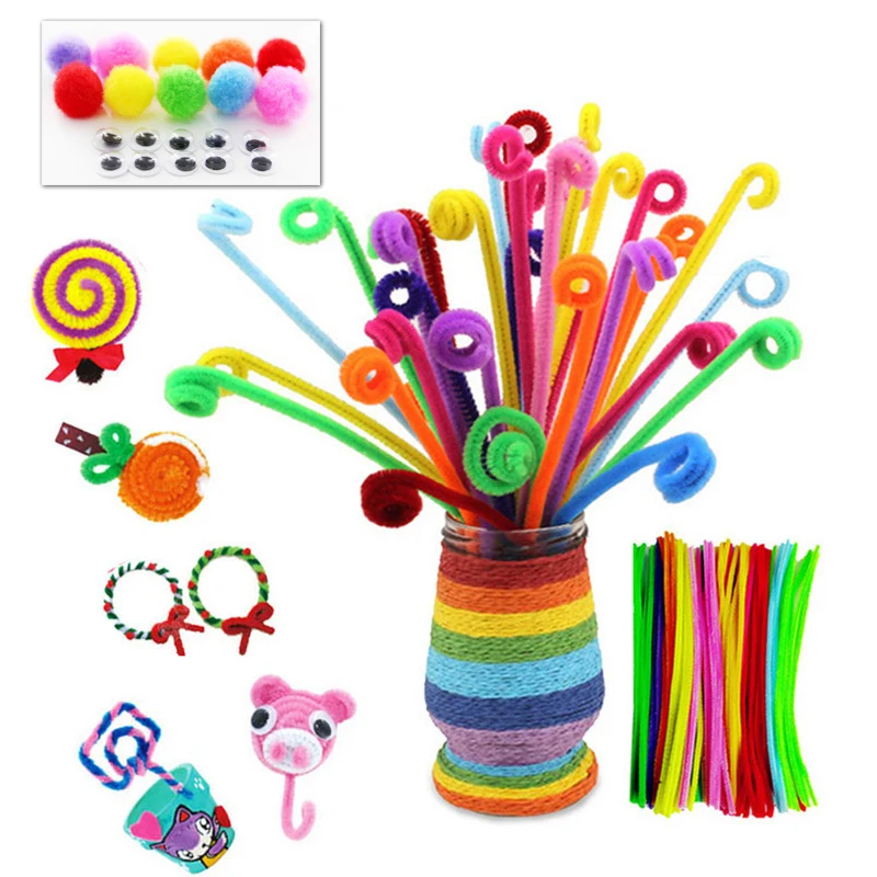 

120pcs/lot Enfant Lote Twist Rods Children Handmade DIY Art Craft Decorations Educational Toys Kids DIY Art Craft Gift