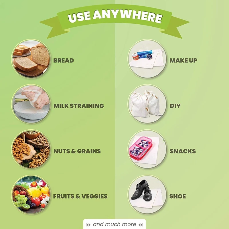 Многоразовая Хлопковая сумка для хранения продуктов органайзер овощей фруктов