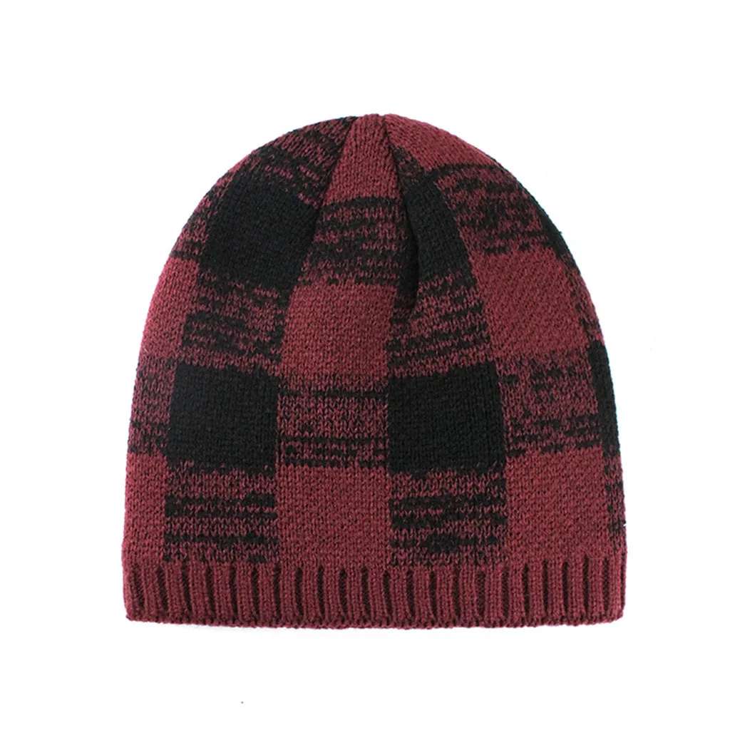 Зима 2019 Теплая мужская шапка трендовая в британском стиле двойная утолщенная