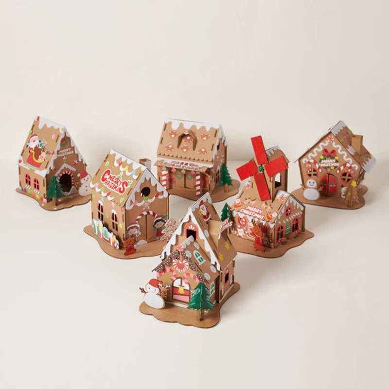 

New Kindergarten Gift Xmas Cookie Home Decor Kids Handmade DIY Package Bright Material Homemade Cottage Christmas Decorations