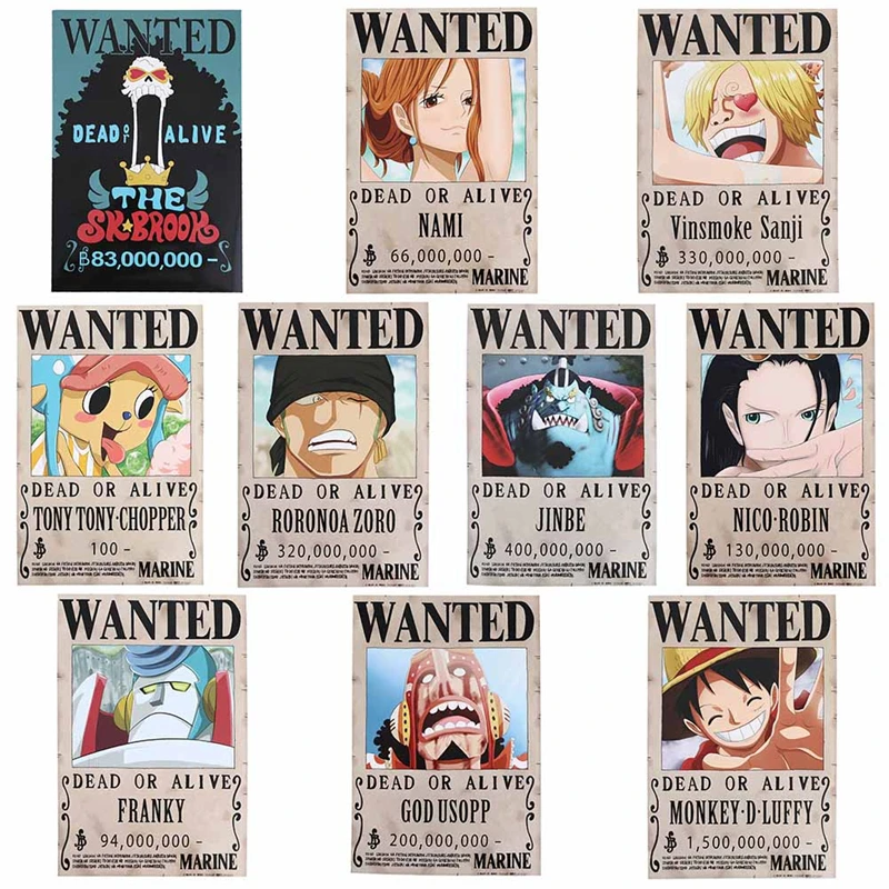 

One Piece Animation Wanted 1.5 Billion New r Poster Straw Hat Group