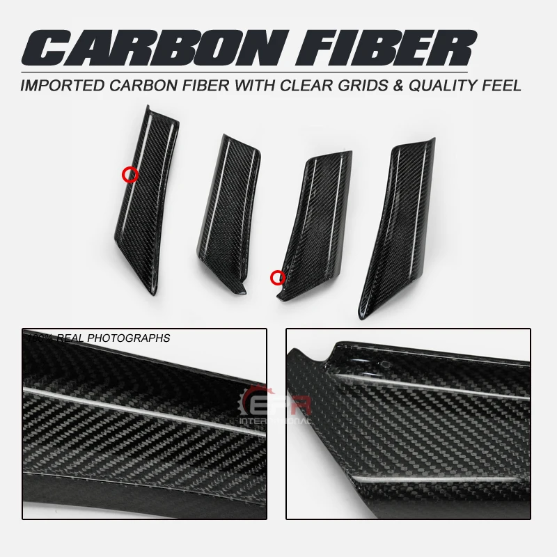 4 шт. сплиттер для переднего бампера из углеродного волокна|Подшипники