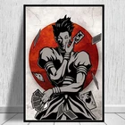 Холщовая картина Hunter X Hunter Hisoka в скандинавском стиле, постеры для домашнего декора, аниме плакат, настенные художественные принты, модульный Декор для спальни