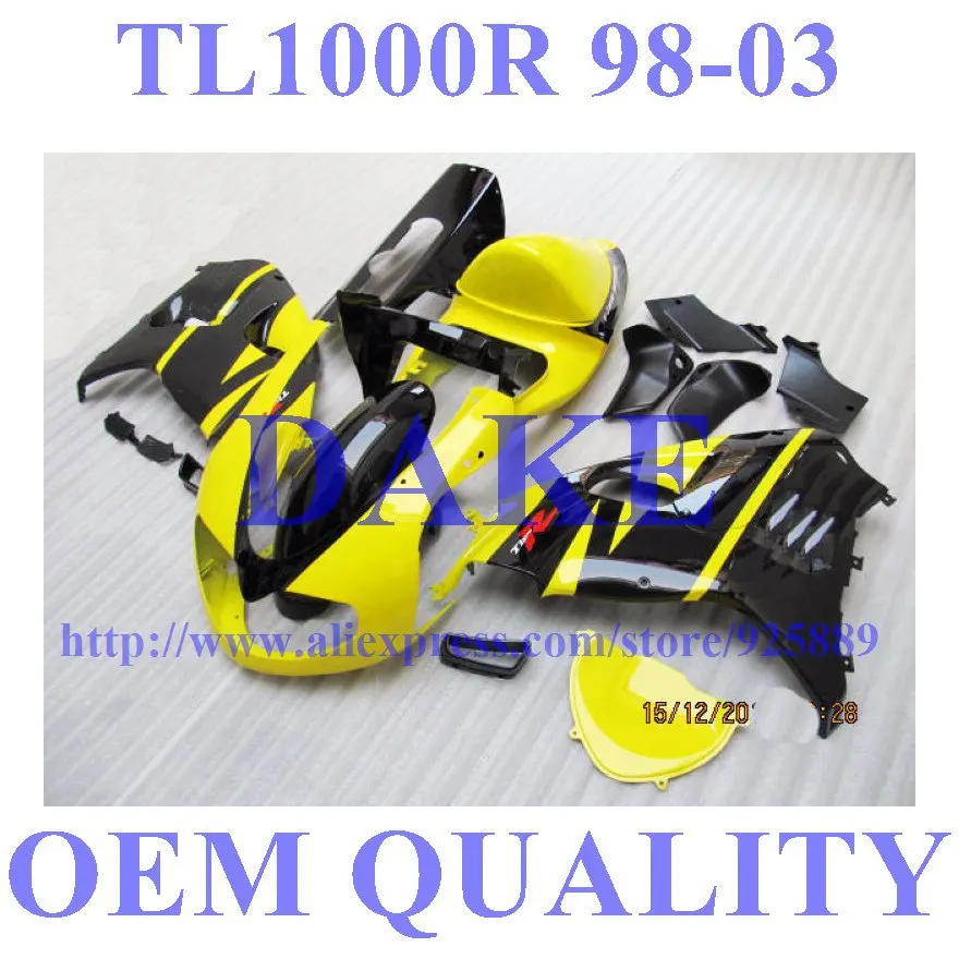 

Fairing kit For SUZUKI TL1000R 98 99 00 01 02 03 TL1000 R Yellow Black TL 1000R 1000 R 1998 1999 2001 2003 Fairings