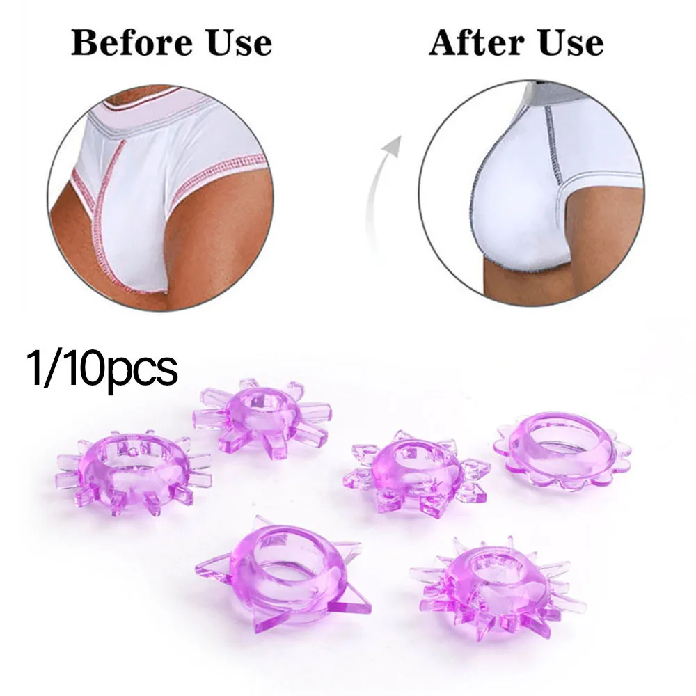 

1/5/10pcs Men Sexy Transparent High Elastic Thong C-strap Ring Circle Underwear Transparent Soft High Elastic Underwear