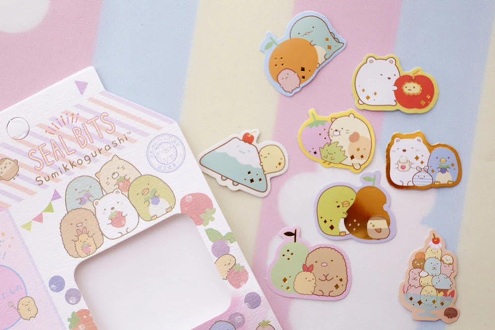 Cute Bread Cat Shark Whale Bullet Journal Decorative Washi Stickers bag Scrapbooking Stick Label Diary Stationery Album | Канцтовары для