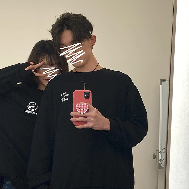 

2style ML spring autumn 2021 korean style Back Large print Women Sweatshirts Thin sweatshirt Womens pullovers (F4251)