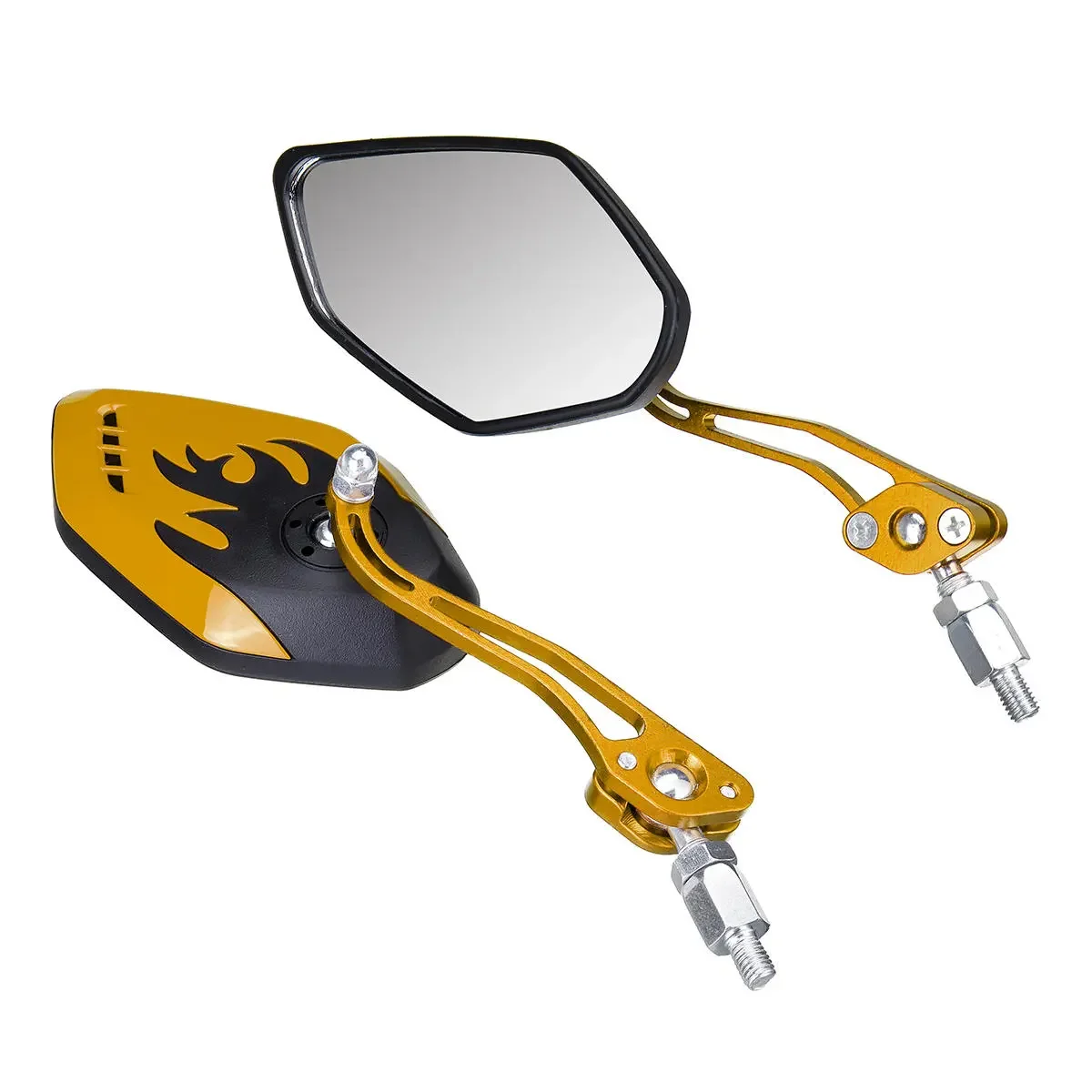 

8/10mm Universal Motorcycle Motorbike Scooter Rear View Side Back Mirrors