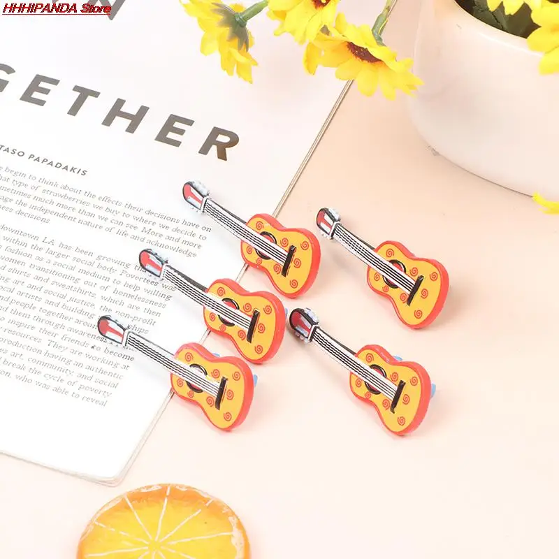 

5PCs Dollhouse Mini Classic Electric Guitar Model Toy Decoration Xmas Toys Gifts For Doll Kawaii Accessories
