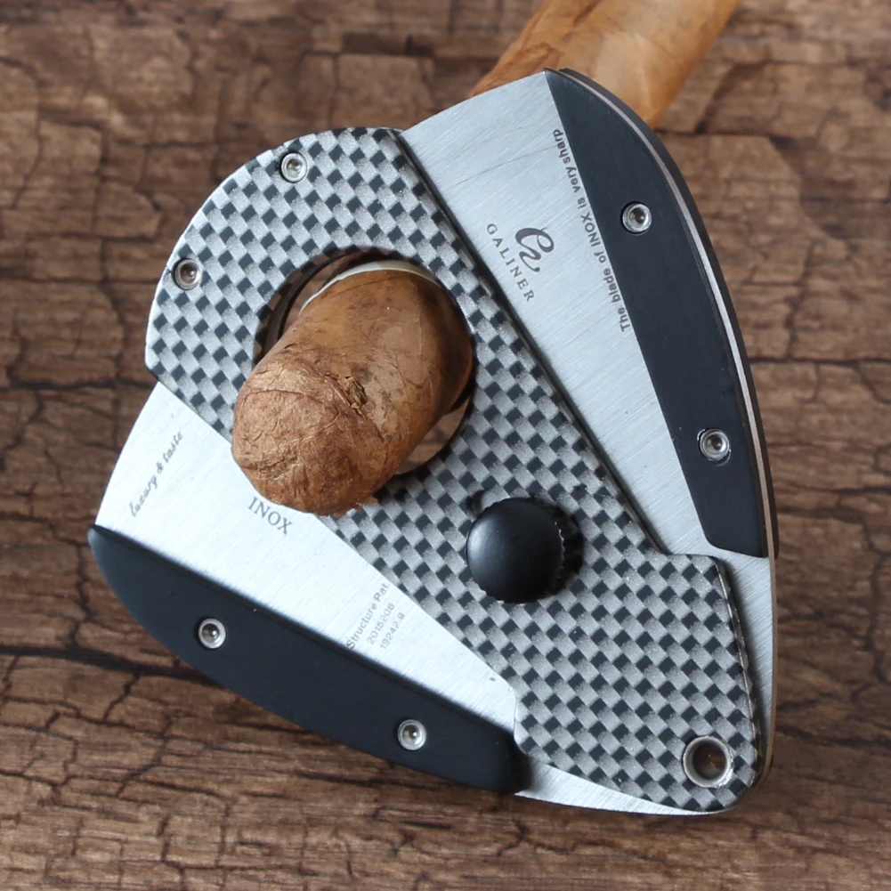 

GALINER Metal Cigar Cutter Lighter Gift Set Smoking Windproof Flame Torch Jet Lighter Sharp Cigar Scissors Cutting Tool
