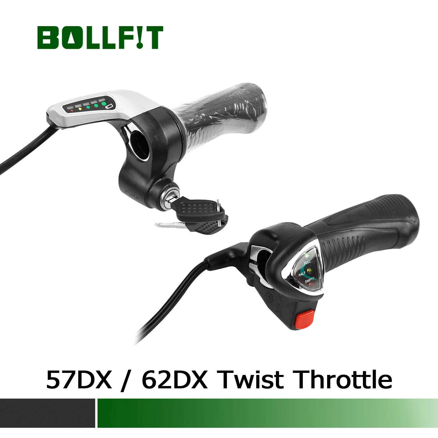 

BOLLFIT Wuxing дроссельная заслонка 62DX 57DX вращающаяся дроссельная заслонка электрическая ручка с блокировкой индикатора батареи 5PIN