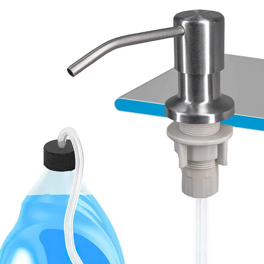 

Liquid Soap Dispenser Kit Countertop Stainless Steel Pump Kitchen Sink Accessories Suitable Liquid Soapmlotion Liquid Detergent