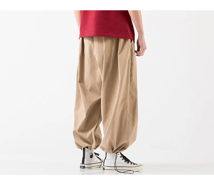 aladdin pants 2021 Streetwear Harem Pants Men's Baggy Jogging Sweatpants Oversized Male Crotch Wide Leg Pants Casual Men Trousers Dropshipping genie pants