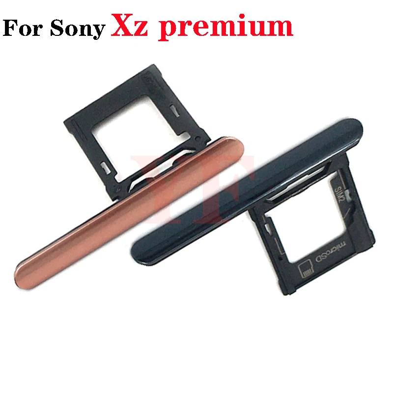 Для Sony Xperia XZ Premium XZP G8142 G8141 лоток для Sim-карты слот с боковой заглушкой ЧАСТЬ SD-карты