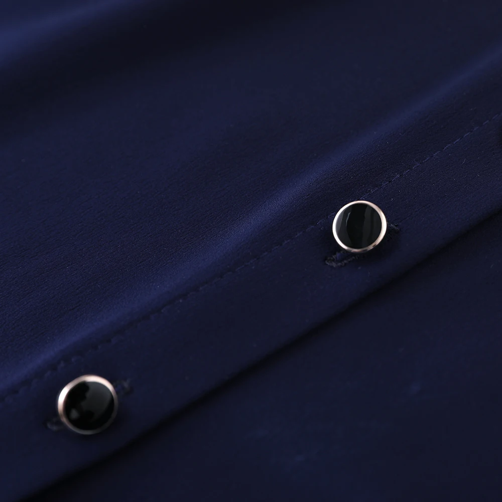 

2021 Summer 100% Polyester Shirt Women Fashion Elegant Bow Short Sleeve Blouses Office Ladies Work Casual Tops Plus Size S-5XL