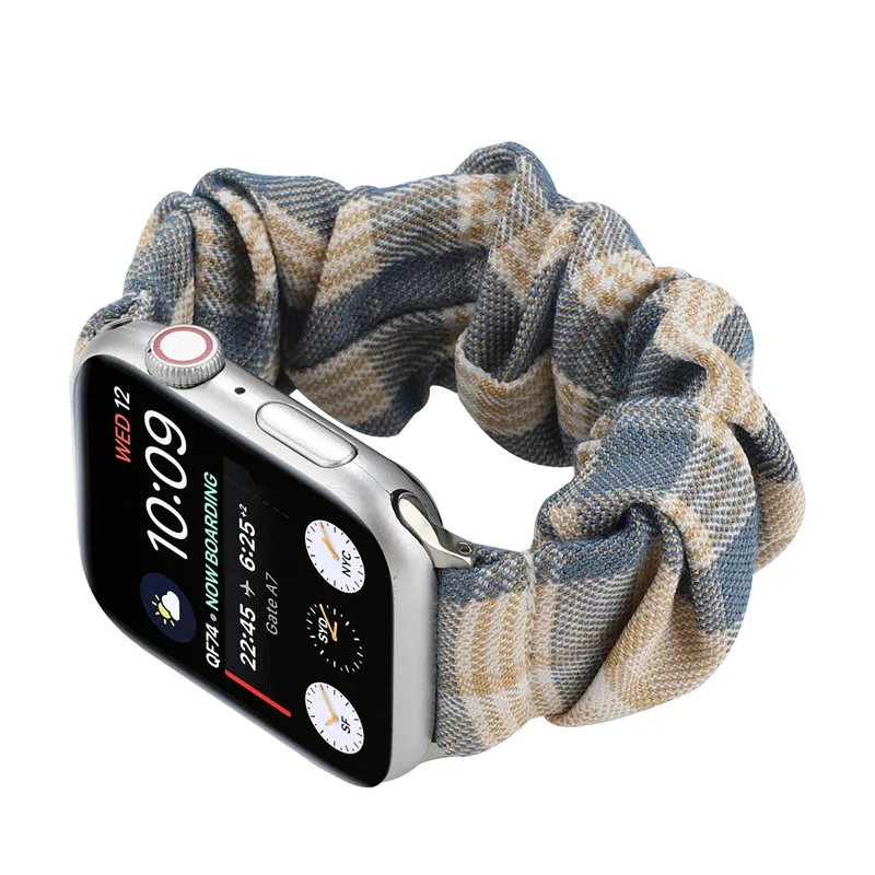 Ремешок для Apple Watch Band 44 мм 40 эластичный браслет iwatch 38 42 correa iWatch series 7 6 5 4 3 SE 41 45 -