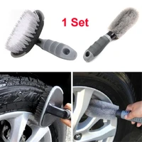 car auto brushes spoke truck motorcycle alloy wheel brush tire rim hub clean plastic coated wire wash washing cleaning tools