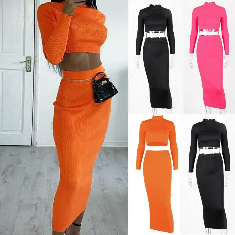 Женский комплект из 2 предметов повседневный осенний пуловер с длинным рукавом и