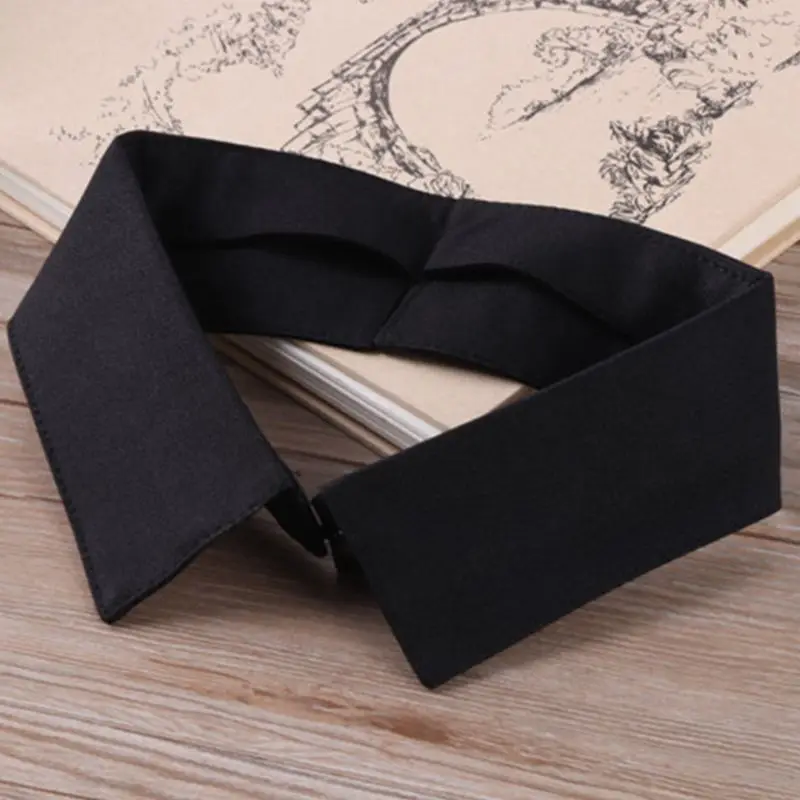 

Classic Classic Black/White Collar Shirt Fake Collar Tie Vintage Detachable Collar False Collar Lapel Blouse Top Women/Men