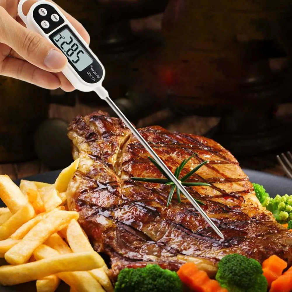 Junejour цифровой кухонный термометр для мяса воды молока приготовления пищи зонд