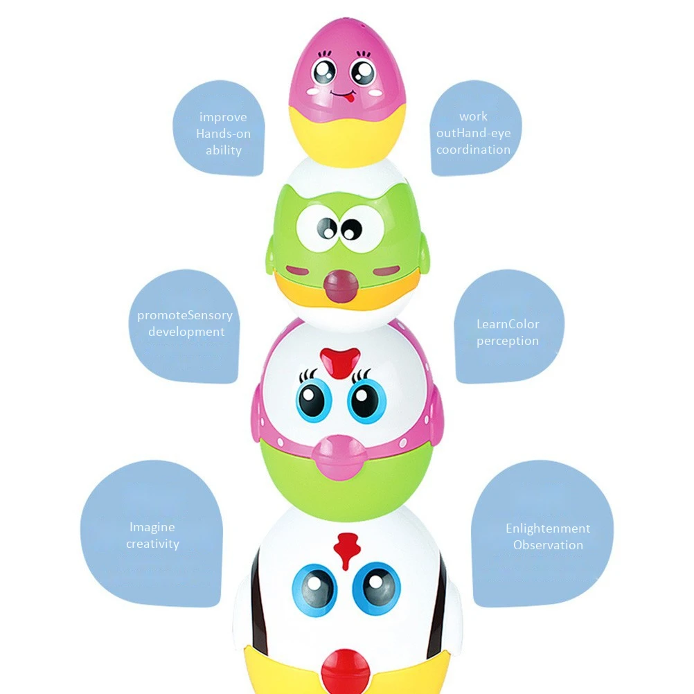 Пластиковое яйцо мудрости игрушки для укладки детские развивающие животные