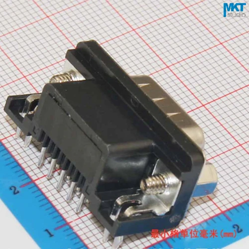 100 шт. Прямоугольный штекер/гнездо DB9 D sub PCB крепление RS232 разъем последовательного