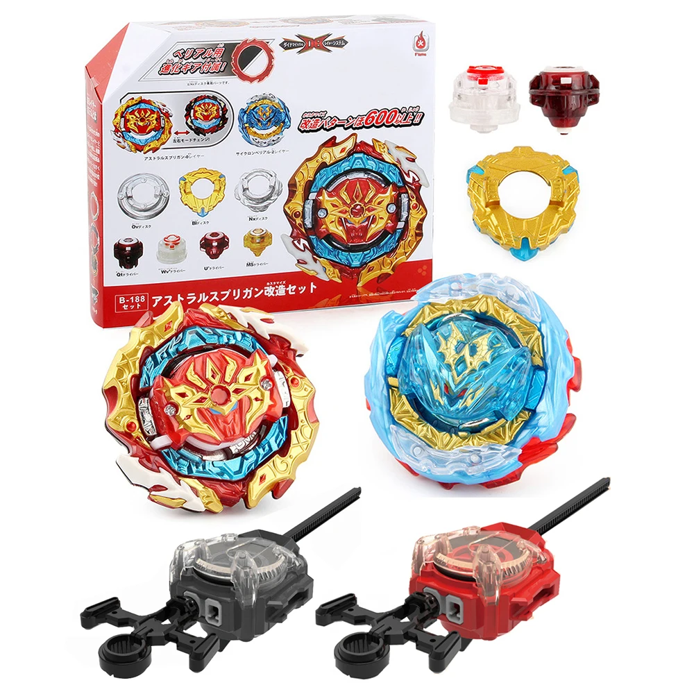 

Волчок Beyblades из металлического сплава 2 в 1B188, гироскоп с искрящимся пусковым устройством, игрушки для детей