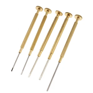 Набор отверток с плоским лезвием для часов, 5 шт.