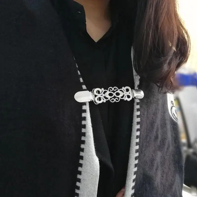 1 шт. свитер кардиган зажим для утиного рта гибкая жемчужная брошь с бусинами шаль