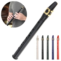 8 holes mini pocket saxophone alto mouthpiece portable abs sax woodwind musical instruments with carrying bag for beginners