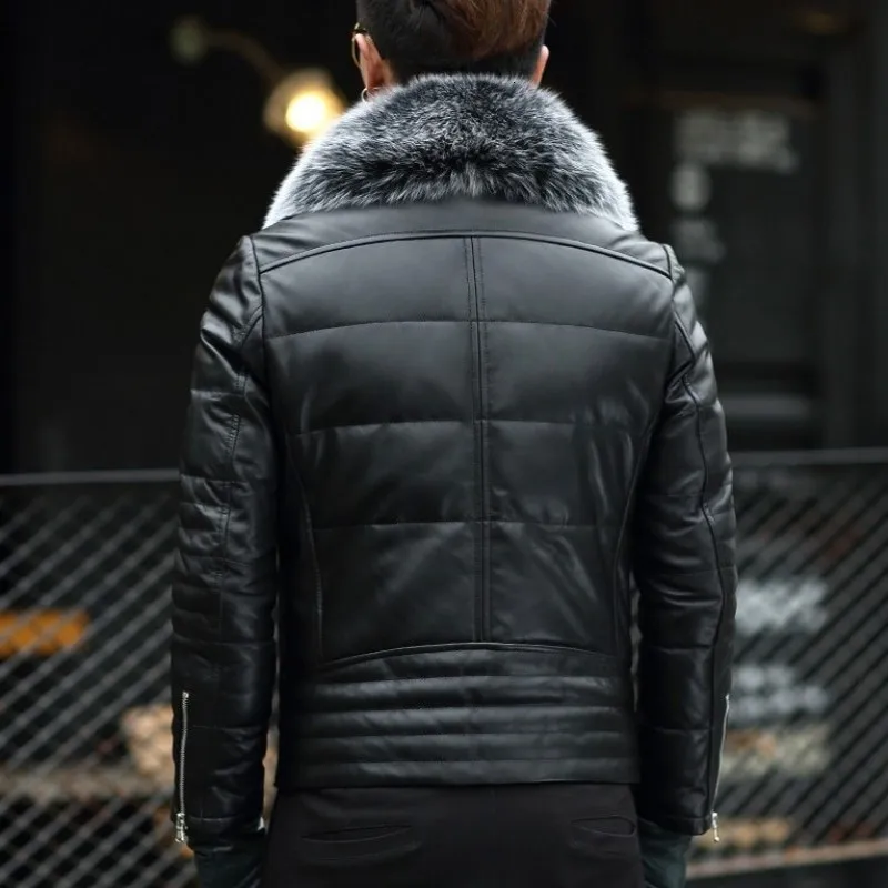 Новинка 2020 зимняя облегающая короткая байкерская куртка модная мужская из