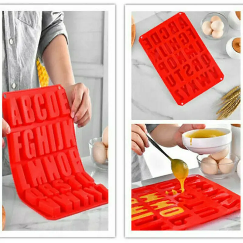 Вкусные шоколадные буквы для торта силиконовая форма искусственный алфавит