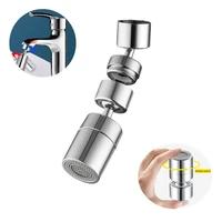 1pc 720 degree rotating home bathroom brass stainless steel splash water faucet aerator