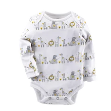 2021 Newborn Baby Romper Infant Long Sleeve Baby Boy Girls Cartoon Clothes Cotton Suit Born Crawling