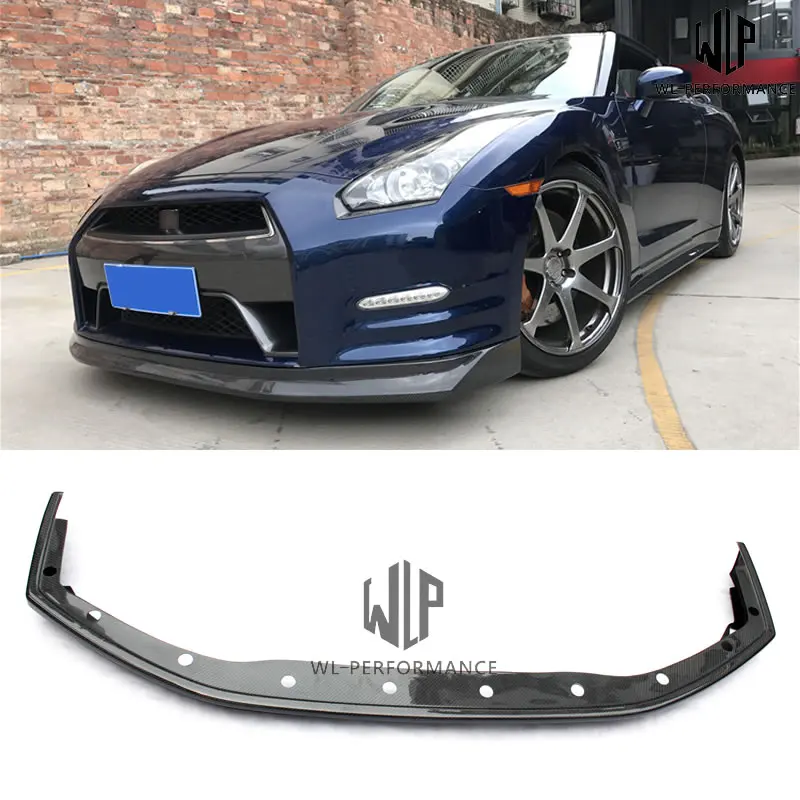 GTR R35 высококачественный передний бампер из углеродного волокна для автомобиля