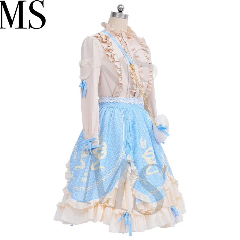 Маскарадный костюм для девочек высокое качество чудо Никки белый кролик сахар