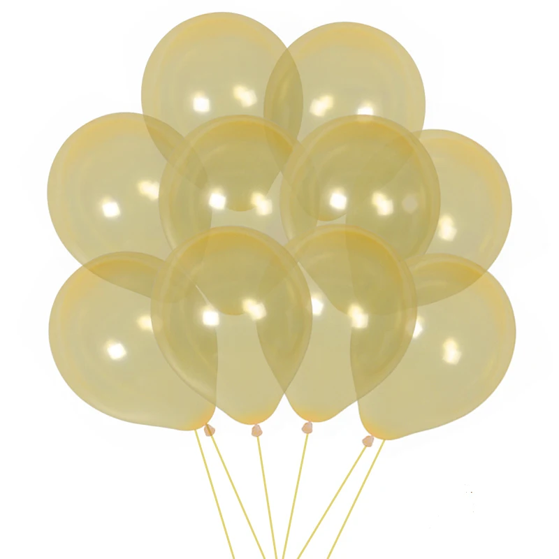 10pcs gold 5 мм* 10 м воздушный шар, веревка, фольга, шар, лазер, розовое золото, серебро, лента, украшение для свадьбы, дня рождения, вечеринки, воздушный шар, упаковка, кран - Цвет: 10pcs gold