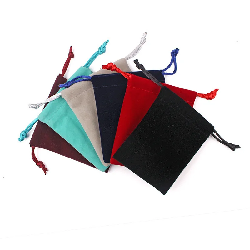 10 шт. бархатные сумки мягкие однотонные цветные Чехлы пыленепроницаемые