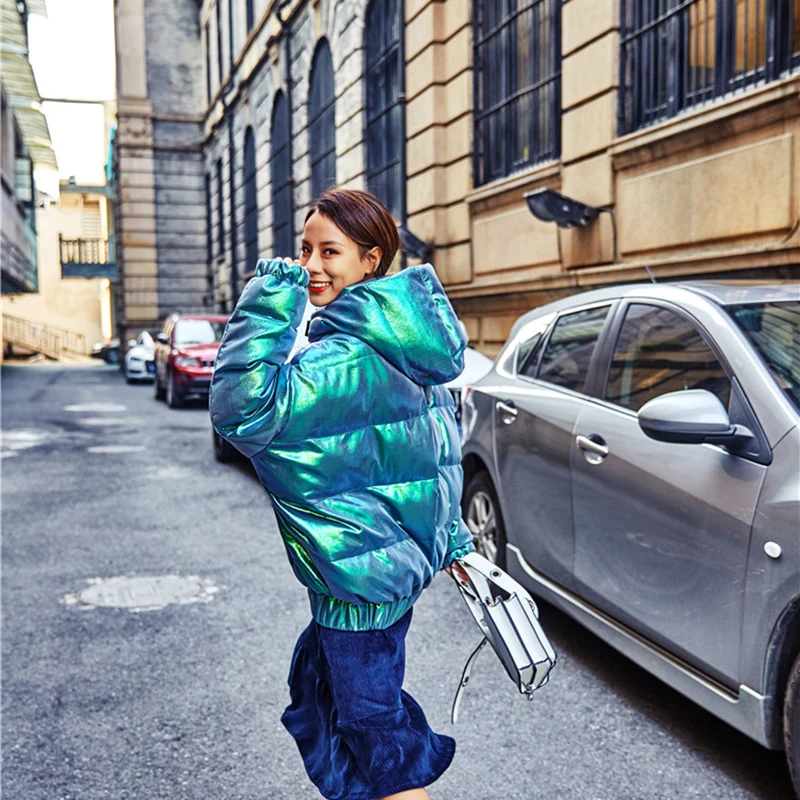 Женская зимняя теплая куртка с капюшоном женское хлопковое пальто 2020 новая мода