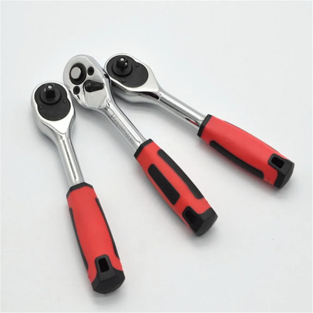 

ZLinKJ 1Pcs 1/4" High Torque Ratchet Wrench for Socket 24 Teeth Cr-v Quick Release Professional Hand Tools A Type