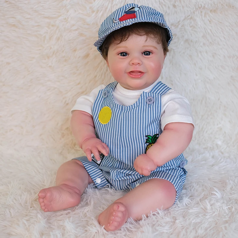 

50Cm Full Body Silicone Reborn Baby Boy Kodi Bear Doll Toddler 100% Hand Painted Doll With Genesis Paint