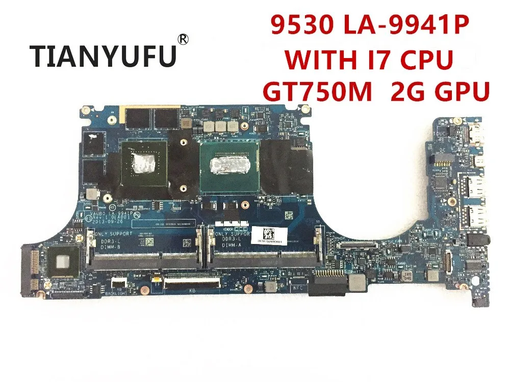 Материнская плата для ноутбуков Dell XPS 15 9530 модель изготовленная на 100% оригинал с
