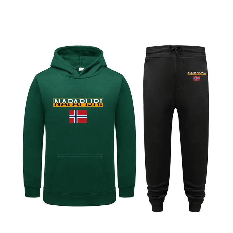 

Men's Hip Hop Pullover Hoodie Men's Pullover Hoodie + Pants Fall/Winter Hooded Sweatshirt Sweatpants Fashion Brand Men's Suit