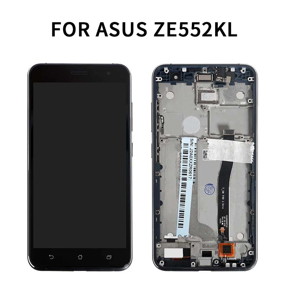 5," ЖК-дисплей для Asus ZenFone 3 ZE552KL, сенсорный ЖК-дисплей с рамкой, дигитайзер в сборе, Z012D Z012DC Z012DA дисплей